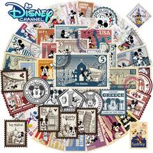 Disney 50pcs Retro Mickey Mouse Stamp Stickers, Creative Graffiti Stickers, Office Supplies, Phone And Computer Stickers, High-Quality, Beautiful And Cool Stickers, Fun And Classic Colorful Cartoon Design, Gift Decoration, Phone Case Decoration Stickers, Reusable, Colorful Cartoon Design, Suitable For Water Bottles, Skateboards, Mobile Phones, Etc. Perfect For School Supplies And A Great Gift For Holidays. - 50pcs - View 2