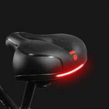 Bike Saddle Bicycle Seat Cushion Ergonomic Shock Absorption Riding Equipment Accessories - Negro - Ver 3