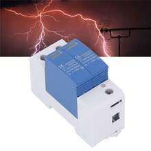 Surge Protective Device SPD Photovoltaic Breaker Protector DC1000V 40KA Blue and White 2P - Azul y blanco - Ver 7
