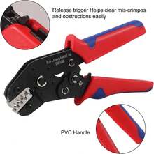 Crimping Tool Ratcheting Wire Crimper Tool For Non-Insulated Open Barrel Terminals 0.25-1.5mm² Crimping Pliers AWG 24-16, SN-58B - 1 - View 7