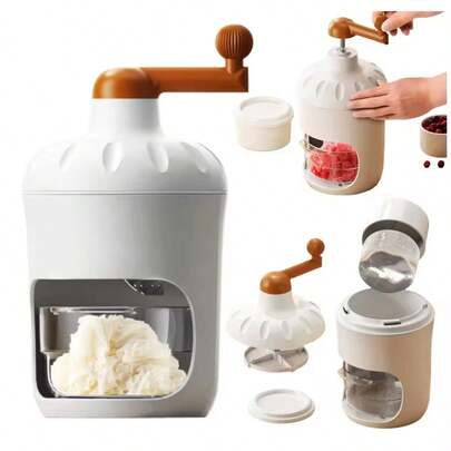 Cold Drink Processor Manual Ices Crusher Small Portable Hand Ices Shavers Hand Operated Shaved Ices Machine For Home