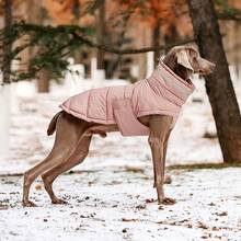 Pet Cotton Padded Down Jacket, Water-Repellent + 3-Layer Down-Locking Warm & Windproof Adjustable Dog Coat, With Reflective Strip, Suitable For Large/Medium/Small Dogs For Indoor/Outdoor Cold Weather Dog Vest - Multicolor - View 21