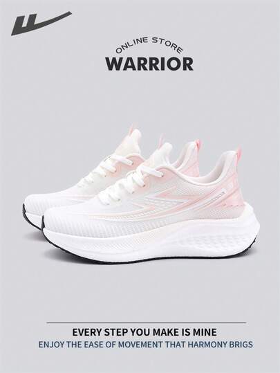 WARRIOR 女式时尚复古运动鞋，春夏舒适跑步鞋，简约休闲又不失时尚感，四季皆宜，耐磨耐穿，适合全天穿着的训练鞋，软底设计。