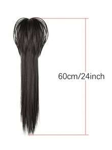 24 Inch Waterfall High Ponytail Wig, Long Straight Ponytail, Sweet And Cool Girl High Ponytail Wig, Braid Suitable For Daily Wear - Multicolor - View 4
