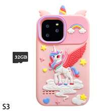 Children's Learning Toy Phone, Educational Game Phone, Including 26 Letter Learning, 8 Puzzle Game Functions, Silicone Shell, MP3 Player, Dual Cameras, Perfect Birthday Gift For Boys And Girls Aged 3-12 - Multicolor - View 17