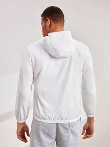 Driftmere 男士长袖拉链连帽户外防风夹克（不含T恤），秋季款 - 白色 - 查看 7