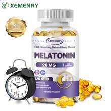 XEMENRY Melatonin 20mg - Fall Asleep Naturally, Promotes Relaxation And Calmness, Adjusts Jet Lag, Improves Immunity, Gluten Free - 120pcs - 一瓶 - 試用階段 - 查看 1