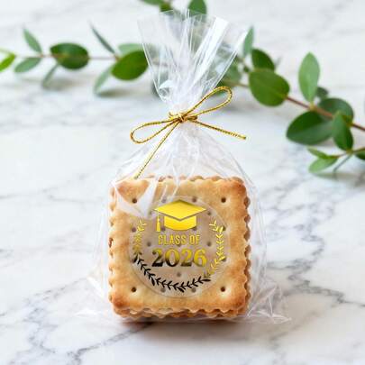 120pcs/60pcs/36pcs Gold 2026 Graduation Stickers, 10/5/3 Sheets With 12 Stickers Each, 2026 Graduation Gold Foil Congratulations Stickers, Suitable For Graduation Cap, Gift Box, Card, Envelope, Party Favors, Essential For Graduates And Graduation Party