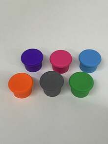 6pcs/Set Silicone Wine Stoppers, Reusable, Suitable For Wine, Beer, Champagne Bottles, Dishwasher , Keeps Drinks Fresh - Multicolor - View 8
