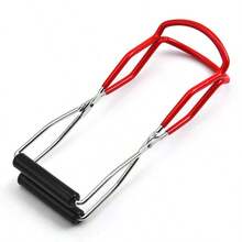 1pc Stainless Steel Can Gripper, Canning Accessory With Rubber Handle, Long Handle Can Tongs, Anti-Scald Anti-Slip Wide Mouth Clamp, Kitchen Tool, Canning Tool - View 7