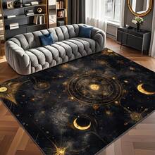 "The Celestial Body" Pattern Flannel Carpet, Featuring Stars, The Sun And The Moon, Represents The Design Of The Universe , 2D Digital Printing, Non-Slip Rubber Bottom, Multiple Sizes Available. Suitable For All Seasons, Washable, Machine Washable, Comfortable, Unique, Suitable For Him, Her, Family Members, Boyfriend, Girlfriend, Father, Family Members, Mother, Lover, Daughter, Son, Grandfather, Grandmother, Teacher, Doctor, Nurse, Friend, Classmate, Pet. As Birthday Gifts, Household Items, Wedding Items, Souvenirs, Home Decoration, Daily Life, Office Decoration, Birthday, Anniversary, Valentine's Day, Thanksgiving, Graduation Season, Christmas, Halloween, Mother's Day, Father's Day, Wedding, New Year Gift Decoration. Suitable For Shopping Centers, Restaurants, Kitchens, Bathrooms, Living Rooms, Bedrooms, Corridors, Balconies, Outdoor Doors, Door Mats, Entrance Mats, Non-Slip Mats, Offices, Cafes, Piano Room Floor Decoration - Nhiều màu - Xem 4