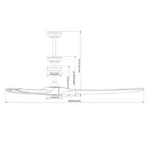 Ceiling Fan - 3 Holzflügel(Walnuss - View 10