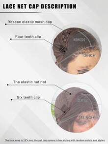 180%密度 13*4蕾丝前额合成假发，带刘海，耐热透气，采用合成纤维制成，发际线自然，可自由分缝，适合派对、日常佩戴、音乐节、春夏等场合，红色直发假发 - 紅色 - 查看 4