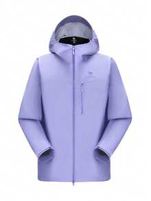 CAMEL CROWN Men's Outdoor Jacket, Spring And Autumn Hard Shell Work Jacket, Outdoor Waterproof Hiking Clothing - Green Soft Purple - View 1