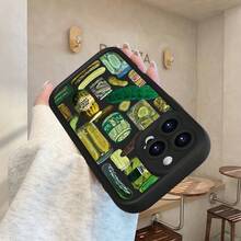 Phone Case/Cover Pickle Pattern Anti Fall Matte Finish Resists Stains Phone Case For IPhone 17/17AIR/17PRO/17PROMAX/16E/16/16PRO/16PLUS/16PROMAX/15/15PLUS/15PRO/15PROMAX/14/14PLUS/14PRO/14PROMAX/13/13mini/13PRO/13PROMAX/12/12mini/11/Plus/Pro/Max/7/8/SE/XS/XS MAX,For Samsung And For GalaxyA56/A54/A53/A52/A14/A15/A05S/A53/A34/S23/S23Ultra/S23FE/S24/S24FE/S24Ulatra/S25/S25FE/S25Ultra/S26/S26FE/S26Ultra/S21FE(Factory Wholesale Price),Valentine's Day, New Year's Day, New Year's Day, Easter, Labor Day, St. Patrick's Day - màu đen - Xem 5