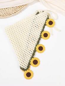 1pc Bohemian Handmade Sunflower Headband, Suitable For Women's Summer Fashion, Beach, Holiday And Music Festival Styling - Multicolor - View 4