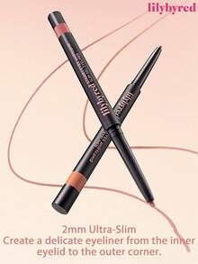 lilybyred K-Beauty Starry Sky Eyeliner Pen, AM9 To PM9 Smooth Gel Eyeliner Pencil, 2mm Fine Gel Eyeliner, Metal Tip, Easy To Use, Pigmented, Nourishing, Waterproof, Sweat-Proof, Korean Makeup - 01 霧面黑 - 查看 3
