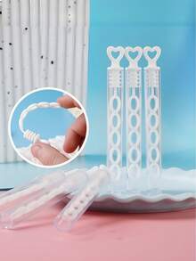 60支迷你白色心形泡泡棒 - 完美的泡泡玩具，适合结婚纪念日、情人节、家庭聚会、节日礼物，12/36/48/60支装 - 彩色 - 查看 5