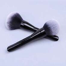 Brocha de maquillaje en polvo extra grande, brocha de maquillaje suave, herramienta de belleza - Negro - Ver 6