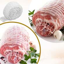 可重复使用的香肠肠衣网，使香肠和肉类充分透气 - 透气设计防止开裂，易于清洁的厨具，适用于火腿和肉类，火腿烹饪配件，有效蒸汽循环。 - 彩色 - 查看 6