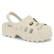 Moleca Women's Platform Sandal With Clams, Comfortable, Original, Casual, And Tractor Sole. - 白色關閉 - 查看 2