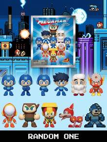 Sega 1 قطعة شارم شكل ميجامان الرسمي المرخص من علبة عمياء ثلاثية الأبعاد، شارم حقيبة، شارم أنمي، سلسلة مفاتيح أنمي، مجموعة ديكور حقيبة الظهر للمجموعين - متعدد الألوان - مشاهدة 8