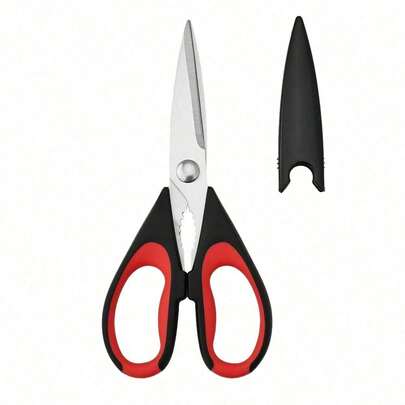 1PC Heavy Duty Poultry Scissors: Stainless Steel Shears For Cutting Chicken, Ribs & Seafood