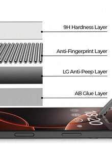3片装隐私屏幕保护膜，9H硬度钢化玻璃，防窥、防刮、防指纹，全覆盖，兼容 11/12/13/14 Pro Max/15 Pro Max/16/16 Plus/16 Pro/16 Pro Max/16e/17/17 Air/17 Pro/17 Pro Max - 黑色 - 查看 4