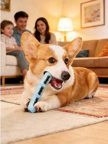 1pc Dog Chew Toy: Bristle Chew Toy Helps Clean Teeth, Interactive Toy Keeps Dog Busy, Dog Teething And Training Toy - Multicolor - View 3