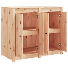 vidaXL Outdoor-Küchenschrank Massivholz Kiefer - Braun - Übersicht 5