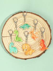 6个恐龙亚克力钥匙扣，恐龙生日吊坠钥匙扣，婴儿派对礼品袋填充物，可爱恐龙亚克力装饰品，性别揭晓派对小礼物，男孩生日装饰，新生男婴派对礼物，包包/手机挂饰，游戏奖励礼物，可爱卡通性别揭晓派对小礼物，恐龙装饰，生日礼物，派对小礼物 - 恐龍 - 查看 5