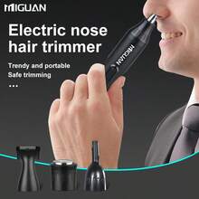 4-In-1 Professional Grooming Kit, USB Rechargeable Nose & Ear Hair Trimmer, Beard And Eyebrow Razor, Men'S Personal Care Tools Battery Capacity 500mAh - A - View 5
