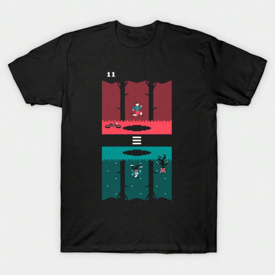 Maglietta ELEVEN 11, T-shirt ELEVEN 11, 100% cotone a maniche corte, maglietta casual unisex, maglietta divertente come regalo per i fan - nero - Visualizzare 1