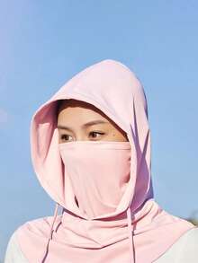 1pc Unisex Breathable Full Face Sun Protection Mask, 3-In-1 Mask Hat Neck Gaiter, Made Of Cooling Fiber Fabric, Suitable For All Year Round Use - A - View 13