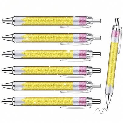 2/6/12 piezas Bolígrafos para maestros | Mejor set de regalo de bolígrafos geniales y lindos para enseñar para oficina, escuela, estudiante, director, suministros de papelería, regreso a la escuela, punta fina, material de plástico