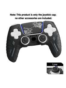2pcs Silicone Anti-Slip Thumb Grip Caps, Fit For 5/ 4 Controller, Sweat-Proof Joystick Cover To Enhance FPS Accuracy, Spider/Football/Purple Pattern Options, Gamer Couples Gift - Multicolor - View 16