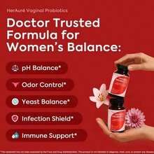 HerAuré Women's Probiotics - PH Balance, Odor Control, Flora Health, Moistening, Tightening - With 7 Billion CFU Probiotic, Prebiotic, 7-In-1 Mushroom Blend, Cranberry, Pineapple - 60 Capsules (Pack Of 1), Self-Care Gift , Healthcare - 1件 - 查看 4