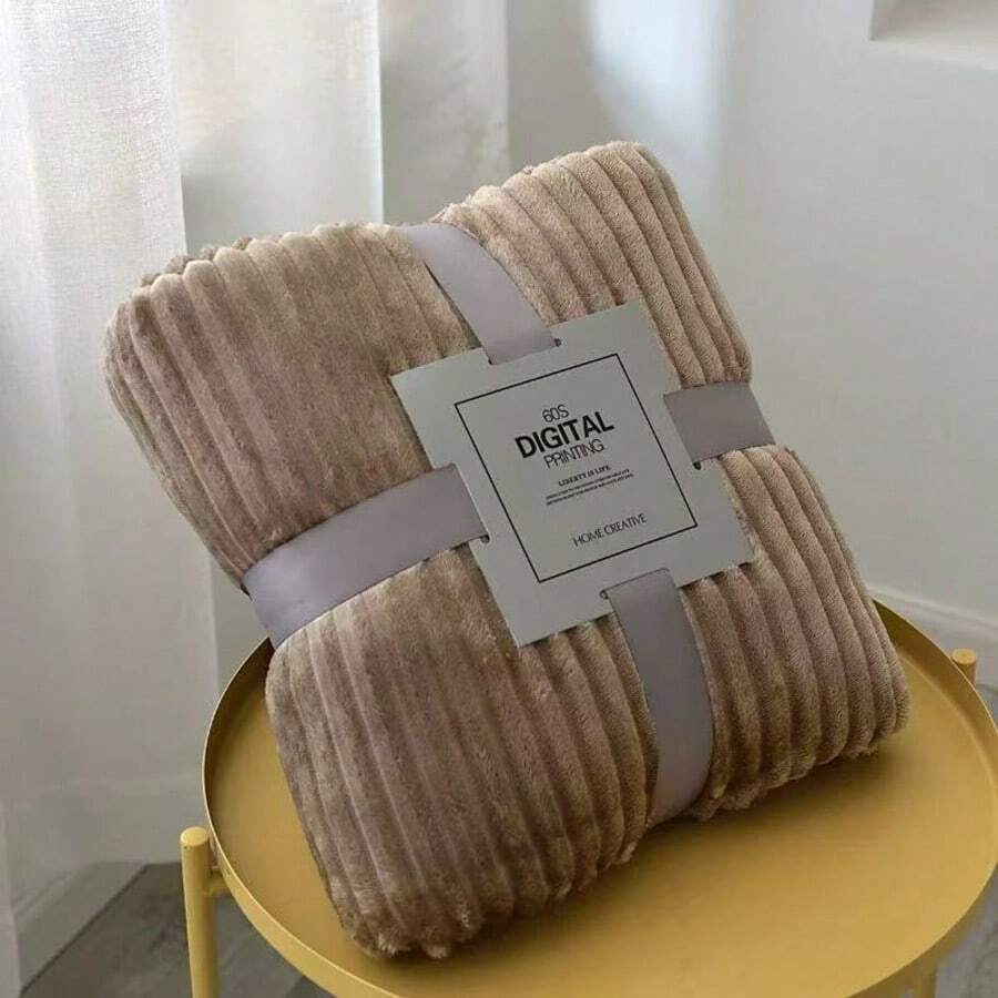 Sofa Blankets, Throw Blankets & Nap Blankets - Khaki - View 1