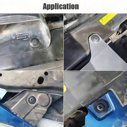 100 piezas Clips universales para automóvil, set de 6 tamaños, ojales para parachoques y guardabarros, accesorios de sujeción para vehículos, fácil instalación y no se rompen, artículo esencial para el mantenimiento del automóvil