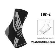 1pc Sports Ankle Support, High Elasticity & Non-Deformable, All-Round Ankle Joint Protection, Unisex, Suitable For Sports & Fitness - Black - View 10