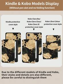 Kingsung Ốp bảo vệ máy tính bảng viền vàng hình hoa ly, phù hợp với các dòng máy 9.7/10.2/10.5/10.9/12.9 inch Pro, thế hệ thứ 10, Galaxy Tab S6 Lite 10.4 inch, Kindle Paperwhite thế hệ thứ 12 2024, Kindle (thế hệ thứ 11) 2022, Kobo Clara Color. Chất liệu mềm mại, chống sốc, chân đế thông minh/tự động bật/tắt màn hình. - Nhiều màu - Xem 10