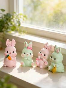 1pc 3D Cute Easter Bunny Candle Mold Reusable For Candle/Gypsum/Resin/Clay/Baking Silicone Mold Easter/Desktop/Car/Home Decor/DIY Craft Lovers - A - View 5