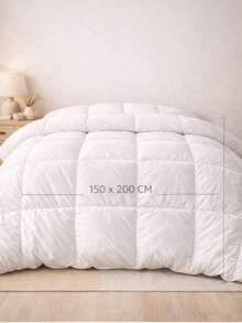 All-Season Scandinavian Duvet – Anti-Allergy & Odor-Free – Hotel Quality – Made In Turkey - White - View 2