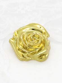 6/12 chiếc cúc kim loại hình hoa hồng 3D cao cấp, kích thước 1.5-2cm, màu vàng/bạc, thích hợp để may áo kiểu, áo sơ mi, áo len, áo khoác cardigan, áo len, vest, váy, áo khoác ngoài, hộp quà Valentine tự làm, túi xách, phụ kiện mũ, đồ may vá. - Hoa hồng - Xem 6