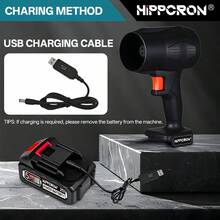 Hippcron Cordless Lithium Battery Handheld Leaf Blower With Strong Airflow, Includes 2 Batteries - Two Batteries - View 5