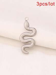 3pcs Stainless Steel Snake Pendant Findings 18K Gold Plated Charms For DIY Jewelry Making Supplies Accessories - Pendants - View 16