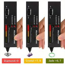 KLONKEE 钻石测试仪，高精度珠宝钻石测试仪，导热系数测量仪 - 专业钻石宝石测试笔，配备20倍放大镜和镊子，适合新手和专家使用 - 彩色 - 查看 8