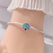 A Silver Plated Ocean Series - Original 3mm Bracelet Necklace With Sea Turtle Shells And Starfish Beads, DIY Pendant For Women's Fashion Jewelry, Daily Gift, Birthday Party, Holiday Gift - Multicolor - View 4