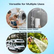 H&G Lifestyles Filtro de agua en línea para lavadora, filtro de manguera de jardín antiescala, reduce la dureza del agua, con 3/ - 1paquete - Ver 3
