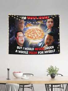 1PC  Funny Quote Tapestry Sal Vulcano Wall Hanging, Aesthetic Polyester Rectangle Tapestry With Humorous Print For Bedroom Living Room College Dorm Man Cave DecorLarge Polyester Tapestries Included Free Accessories-  Highquality Print Faderesistant MaterialValentine's Day Music Festival, Leopard Print Decor--Boho Tapestry, Aesthetic Wall Tapestry, Mandala Tapestry, Mushroom Tapestry, UV Reactive Tapestry, Galaxy Tapestry, Moon Phase Tapestry, Tree Of Life Tapestry, Vintage Wall Tapestry, Large Wall Hanging Tapestry,Tapestry,Room Deocr,Tapestry For Bedroom - 1PC - 查看 2